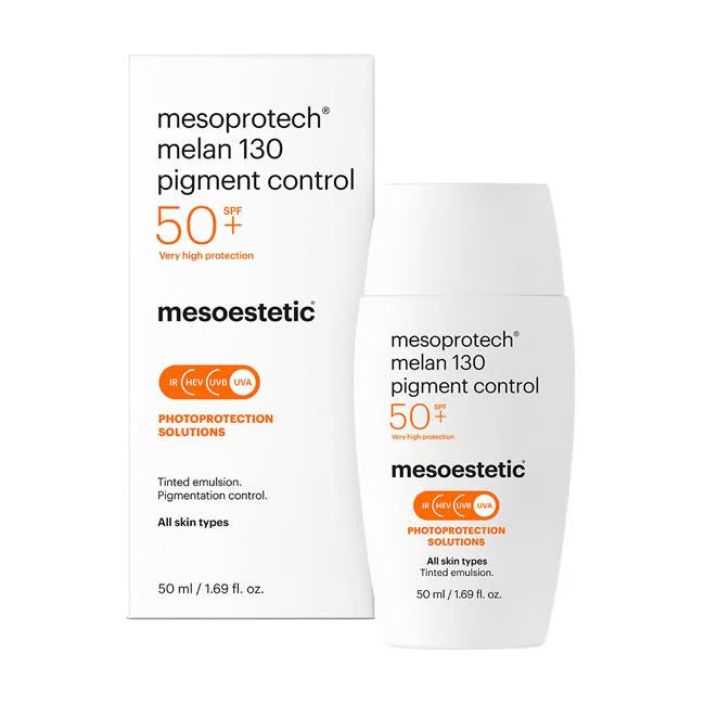 Protector solar Mesoestetic Melan 130 con color