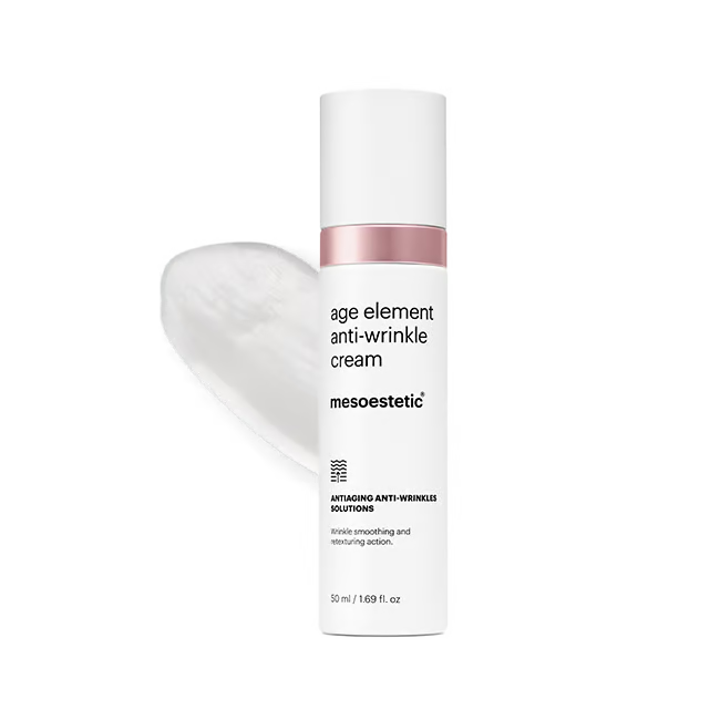 Textura de la crema antiarrugas Mesoestetic