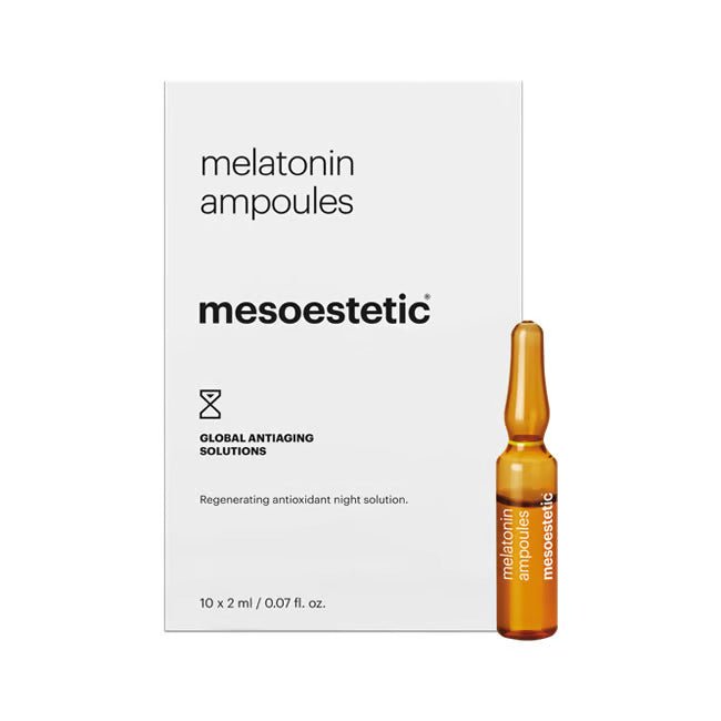Mesoestetic Melatonin Ampoules – Ampollas Antiedad Nocturnas - mesoesbeauty