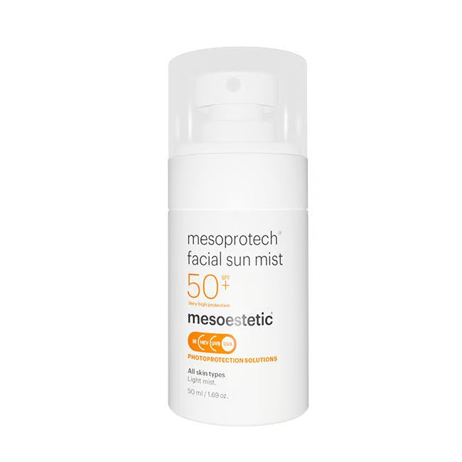 Mesoestetic Facial Sun Mist SPF50+ vista frontal
